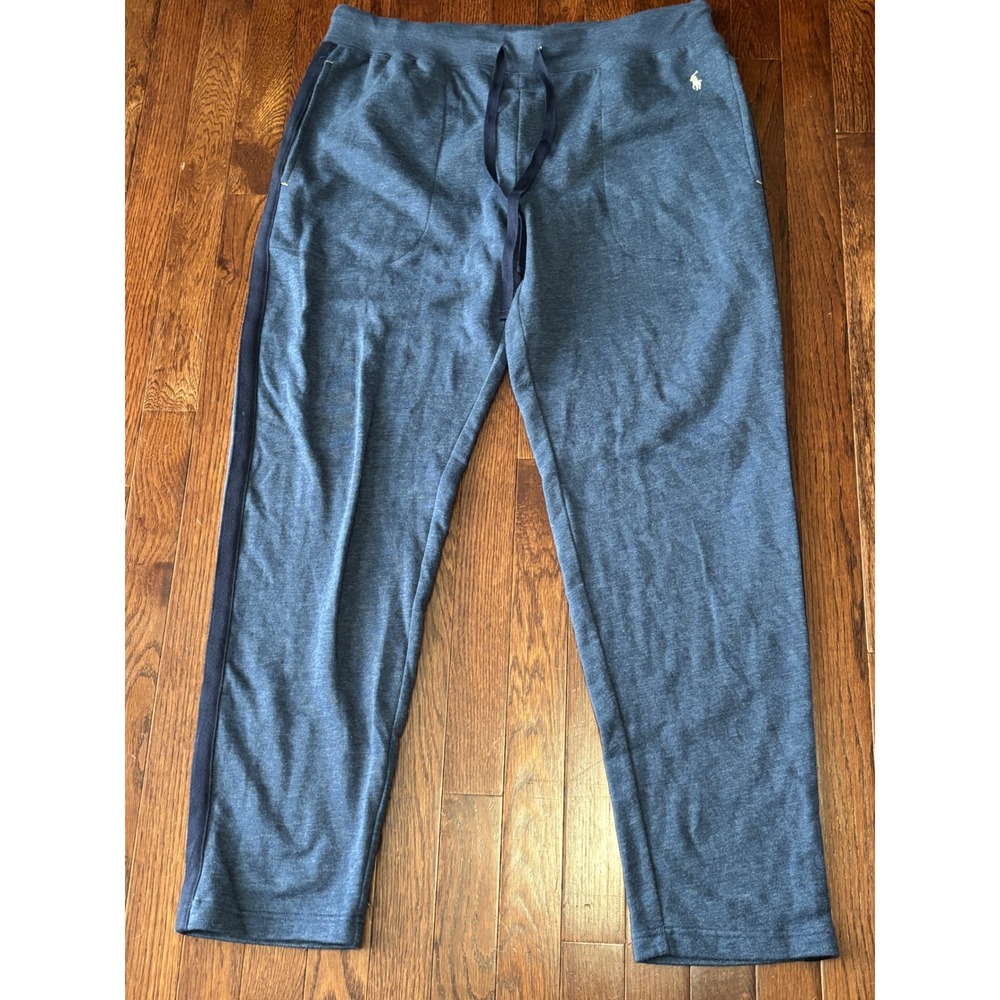 Polo Ralph Lauren Mens Blue Heathered Sweatpants Large